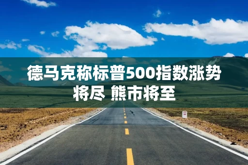 德马克称标普500指数涨势将尽 熊市将至