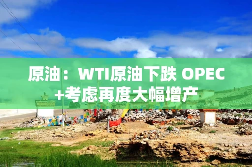 原油：WTI原油下跌 OPEC+考虑再度大幅增产