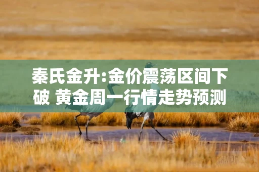 秦氏金升:金价震荡区间下破 黄金周一行情走势预测及操作建议