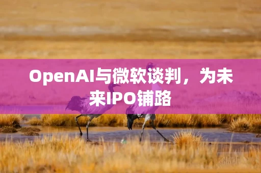 OpenAI与微软谈判，为未来IPO铺路