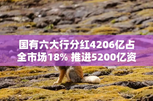 国有六大行分红4206亿占全市场18% 推进5200亿资本补充巩固稳定发展