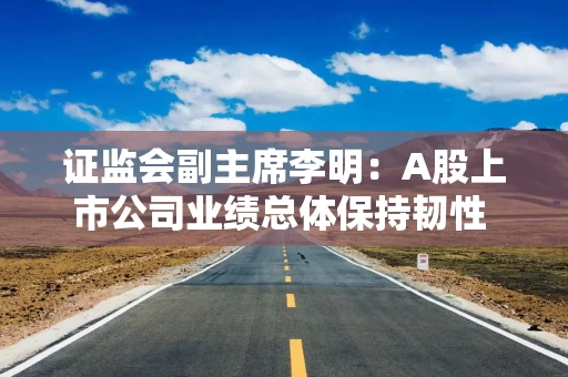 证监会副主席李明：A股上市公司业绩总体保持韧性 四分之三的公司实现盈利