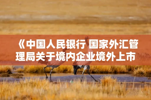 《中国人民银行 国家外汇管理局关于境内企业境外上市资金管理有关问题的通知（征求意见稿）》公开征求意见