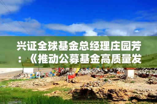 兴证全球基金总经理庄园芳：《推动公募基金高质量发展行动方案》将鼓励基金管理人与投资者利益绑定