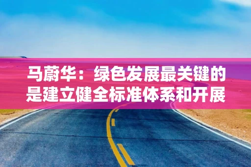 马蔚华：绿色发展最关键的是建立健全标准体系和开展科学合理的评比评级