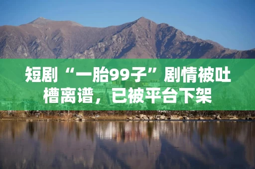 短剧“一胎99子”剧情被吐槽离谱，已被平台下架