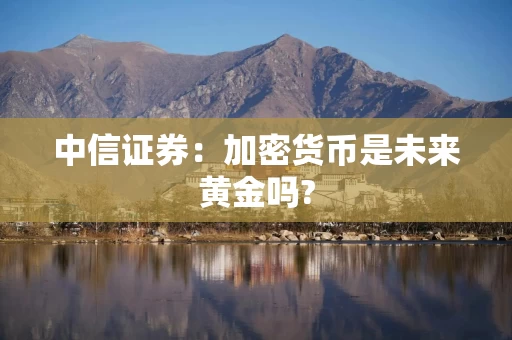 中信证券：加密货币是未来黄金吗?