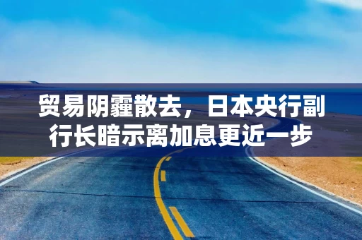 贸易阴霾散去，日本央行副行长暗示离加息更近一步
