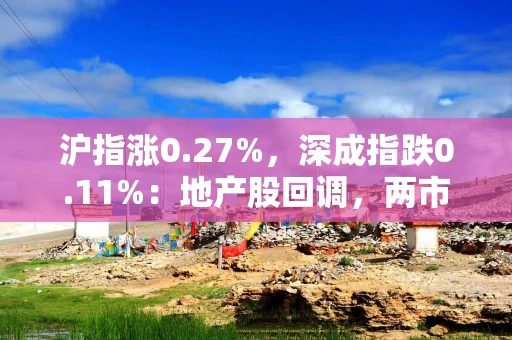 沪指涨0.27%，深成指跌0.11%：地产股回调，两市成交超1.4万亿元