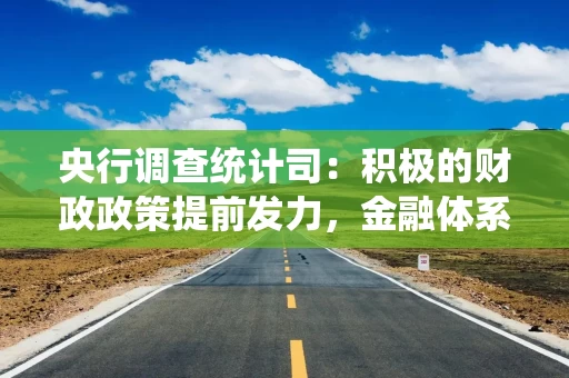 央行调查统计司：积极的财政政策提前发力，金融体系强化配合，政府债券融资同比多增较多