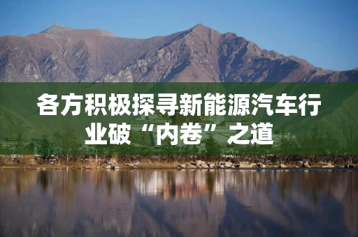 各方积极探寻新能源汽车行业破“内卷”之道