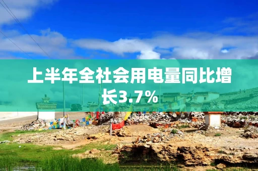 上半年全社会用电量同比增长3.7%