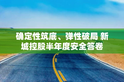 确定性筑底、弹性破局 新城控股半年度安全答卷