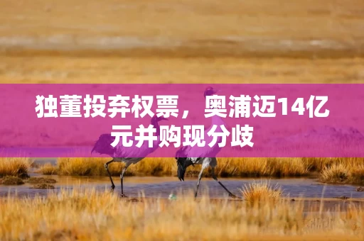 独董投弃权票，奥浦迈14亿元并购现分歧