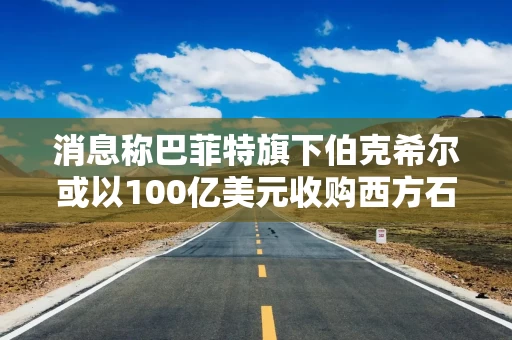 消息称巴菲特旗下伯克希尔或以100亿美元收购西方石油的石化子公司