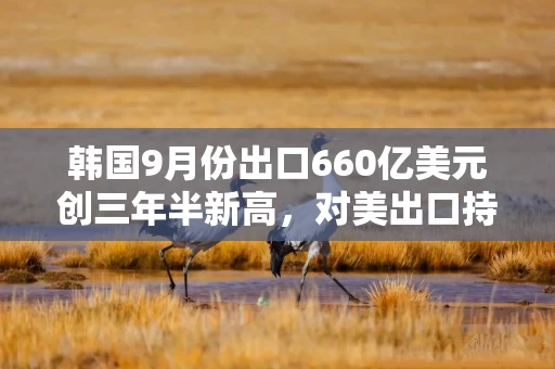 韩国9月份出口660亿美元创三年半新高，对美出口持续下滑