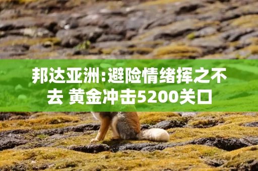 邦达亚洲:避险情绪挥之不去 黄金冲击5200关口