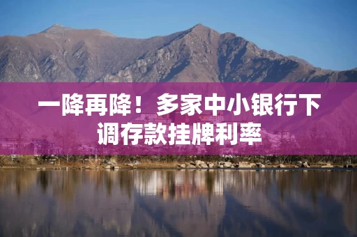 一降再降！多家中小银行下调存款挂牌利率