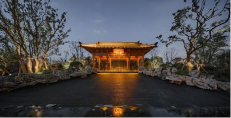 （东望府园林实景图）