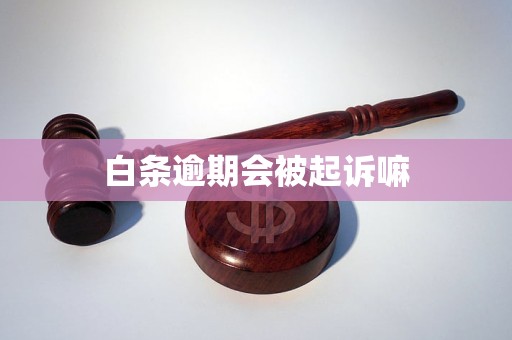 白条逾期会被起诉嘛 白条逾期会被起诉嘛