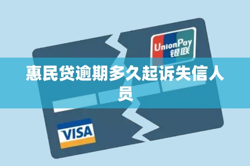 惠民贷逾期多久起诉失信人员