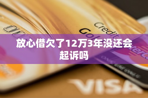 放心借欠了12万3年没还会起诉吗