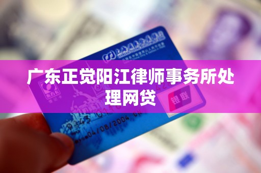 广东正觉阳江律师事务所处理网贷