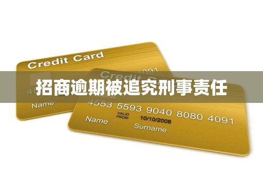 招商逾期被追究刑事责任 招商逾期被追究刑事责任