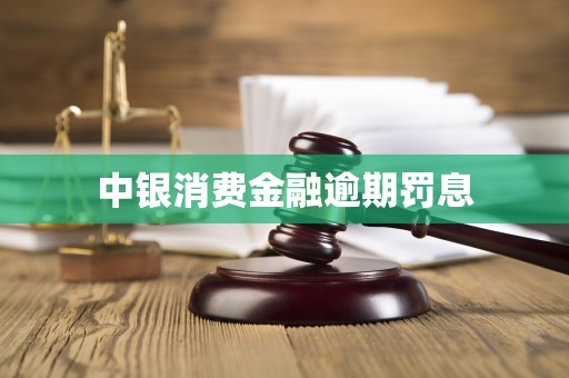 中银消费金融逾期罚息 中银消费金融逾期罚息