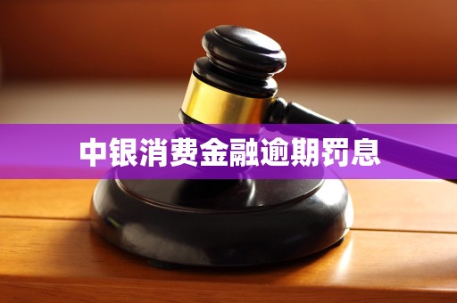 中银消费金融逾期罚息 中银消费金融逾期罚息