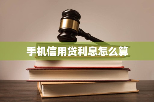 手机信用贷利息怎么算 手机信用贷利息怎么算