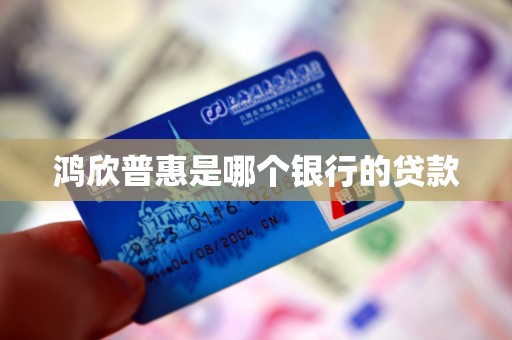 鸿欣普惠是哪个银行的贷款