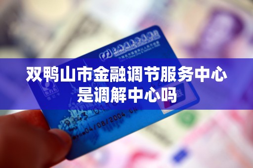 双鸭山市金融调节服务中心是调解中心吗