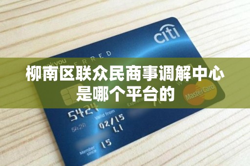 柳南区联众民商事调解中心是哪个平台的