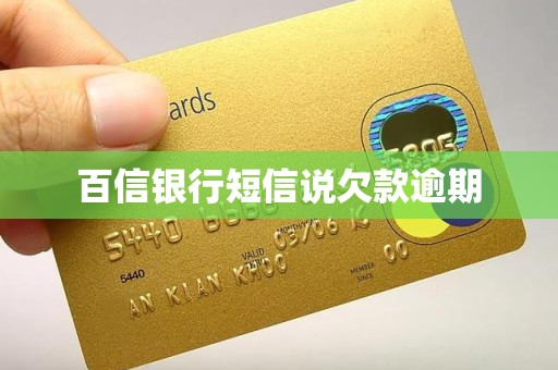 百信银行短信说欠款逾期