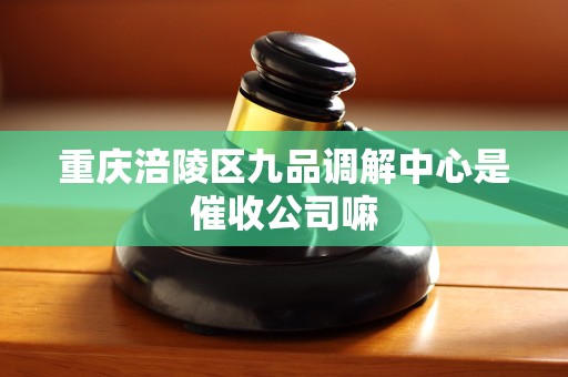 重庆涪陵区九品调解中心是催收公司嘛 重庆涪陵区九品调解中心是催收公司嘛