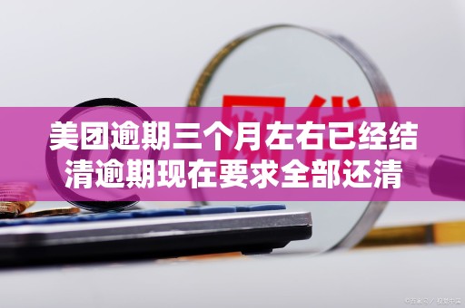 美团逾期三个月左右已经结清逾期现在要求全部还清