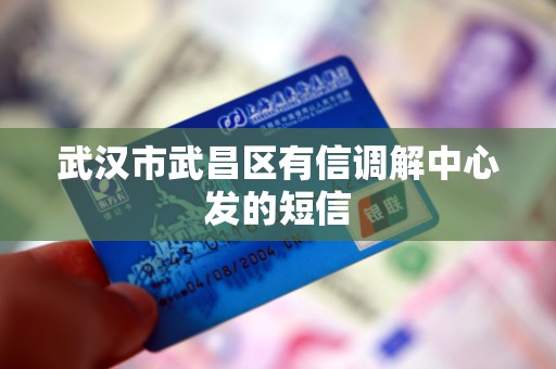 武汉市武昌区有信调解中心发的短信