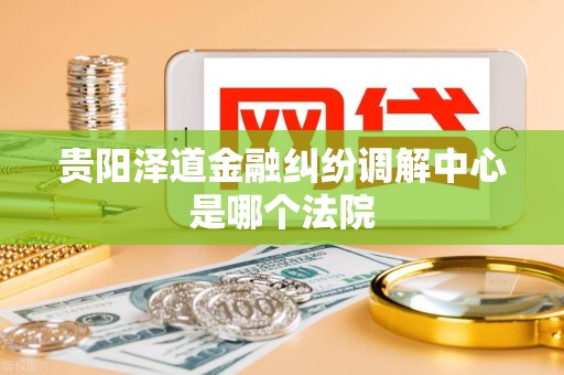 贵阳泽道金融纠纷调解中心是哪个法院