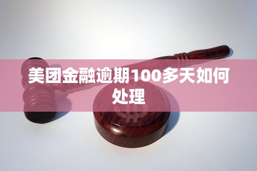美团金融逾期100多天如何处理