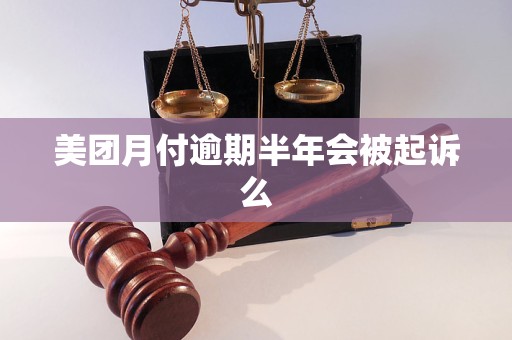 美团月付逾期半年会被起诉么