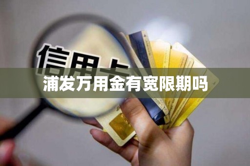 浦发万用金有宽限期吗