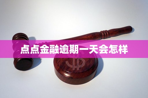 点点金融逾期一天会怎样