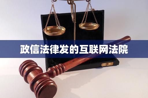 政信法律发的互联网法院 政信法律发的互联网法院
