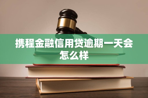 携程金融信用贷逾期一天会怎么样 携程金融信用贷逾期一天会怎么样