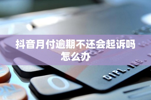 抖音月付逾期不还会起诉吗怎么办