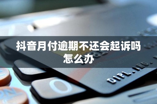 抖音月付逾期不还会起诉吗怎么办