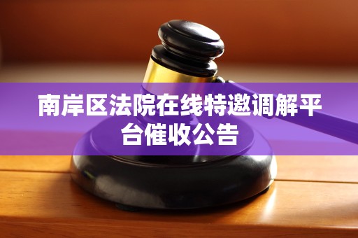 南岸区法院在线特邀调解平台催收公告