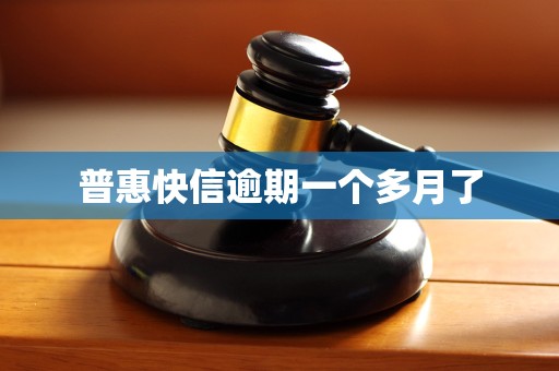 普惠快信逾期一个多月了