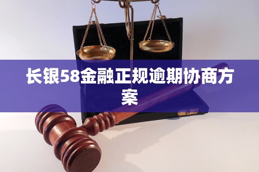 长银58金融正规逾期协商方案 长银58金融正规逾期协商方案